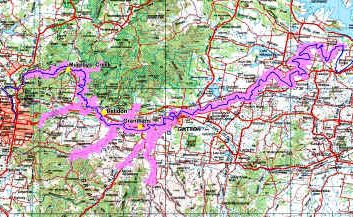 A map shows the Lockyer Valley, where police continue to search for flood victims. Image: Supplied A map shows the Lockyer Valley, where police continue to search for flood victims. Image: Supplied
